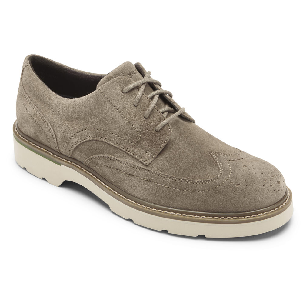 Rockport Joggesko Herre Grå - Charlee Waterproof Wingtip - DWLC31785